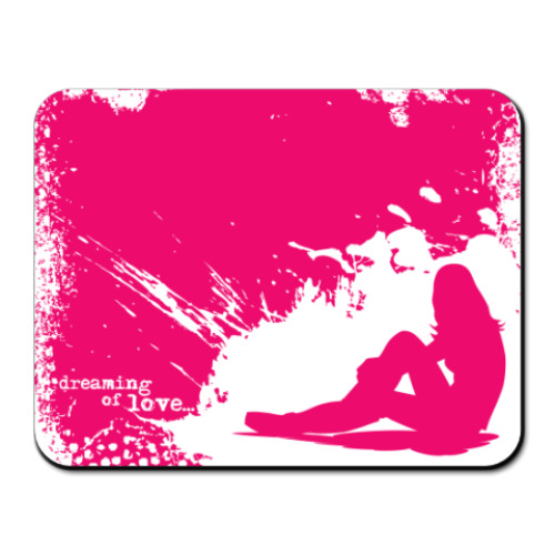 Коврик для мыши с принтом DREAMING OF LOVE