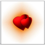  'Сердца в лучах'