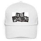 Кепка / бейсболка, белая (печать) Sex Pistols
