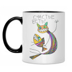 Кружка двухцветная