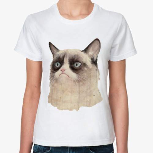 Классическая футболка Grumpy Cat / Сердитый Кот