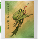 Охотящаяся лягушка