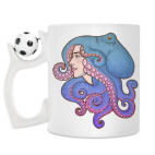 Кружка с футбольным мячиком