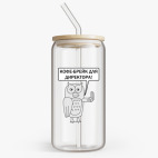 Банка с бамбуковой крышкой