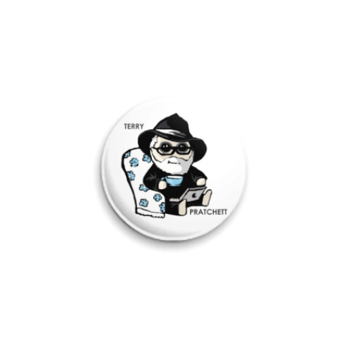 Значок 25мм Terry Pratchett (  Discworld )