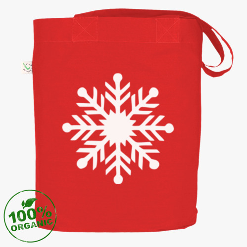 Сумка шоппер с принтом Новогодние олени