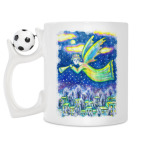 Кружка с футбольным мячиком