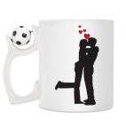 Кружка с футбольным мячиком