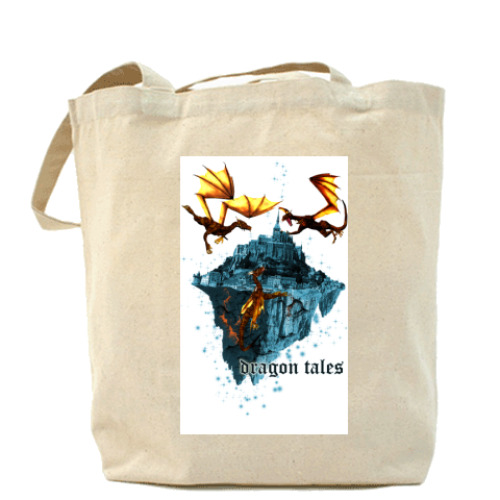 Сумка шоппер с принтом Планета Драконов