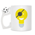 Кружка с футбольным мячиком