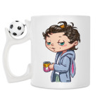 Кружка с футбольным мячиком