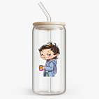 Банка с бамбуковой крышкой