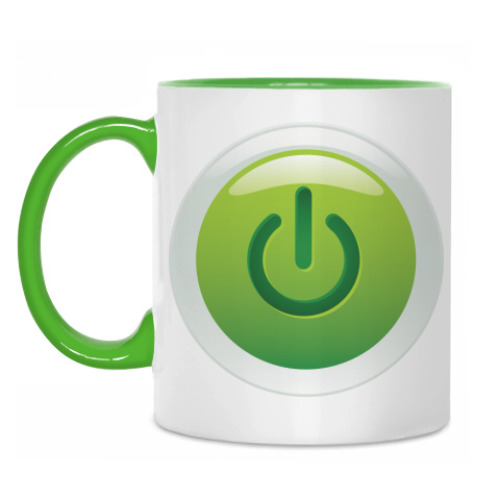 Кружка с принтом Вкл/Выкл