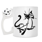 Кружка с футбольным мячиком