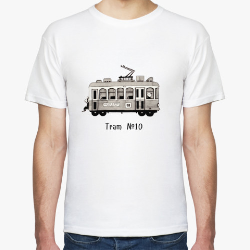 Футболка с принтом Трамвай №10
