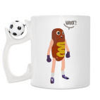 Кружка с футбольным мячиком