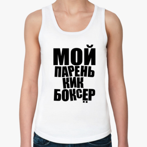 Женская майка с принтом Боксёр