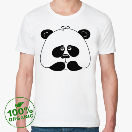 Футболка из органик-хлопка Грустная панда
