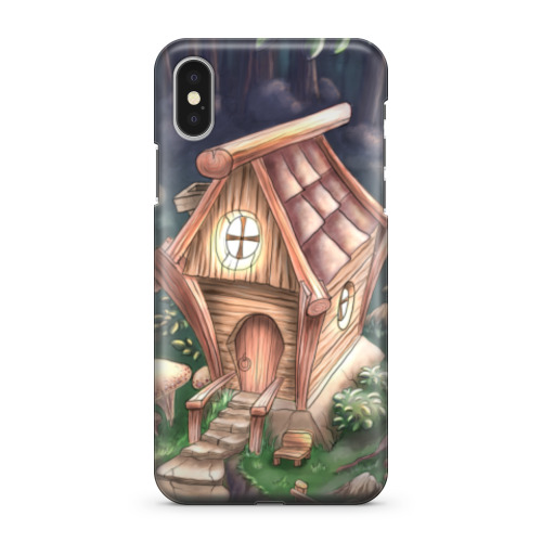 Чехол для iPhone X Сказочный домик