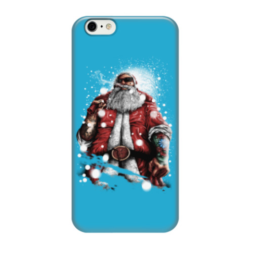 Чехол для iPhone 6/6s Четкий Санта Клаус с подарком
