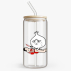 Банка с бамбуковой крышкой