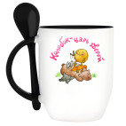 Кружка с ложкой