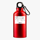 Металлическая бутылка 400 мл UV-DTF