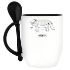 Кружка с ложкой