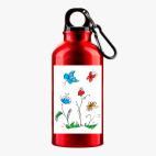 Металлическая бутылка 400 мл UV-DTF