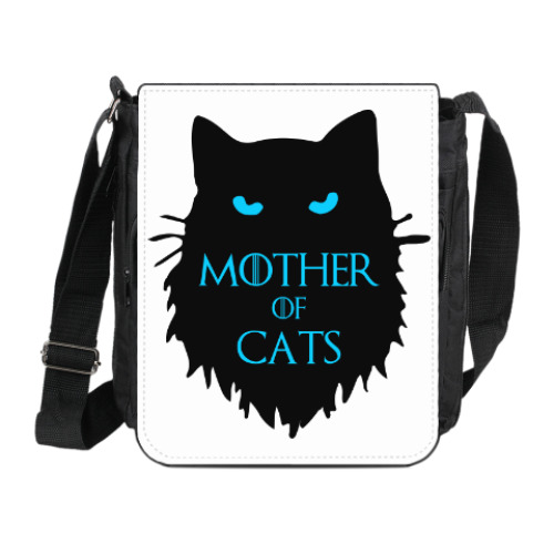 Сумка на плечо (мини-планшет) Mother of cats