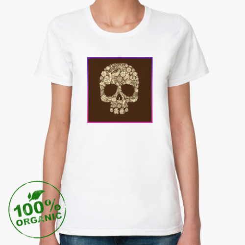 Женская футболка из органик-хлопка SWAG SKULL