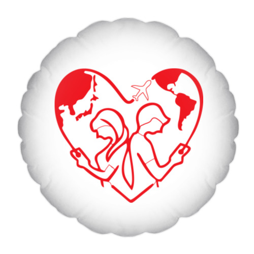 Подушка Любовь без границ - Love without borders