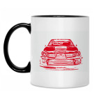 Кружка двухцветная