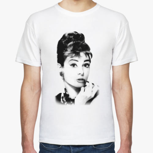 Футболка с принтом Одри Хепбёрн