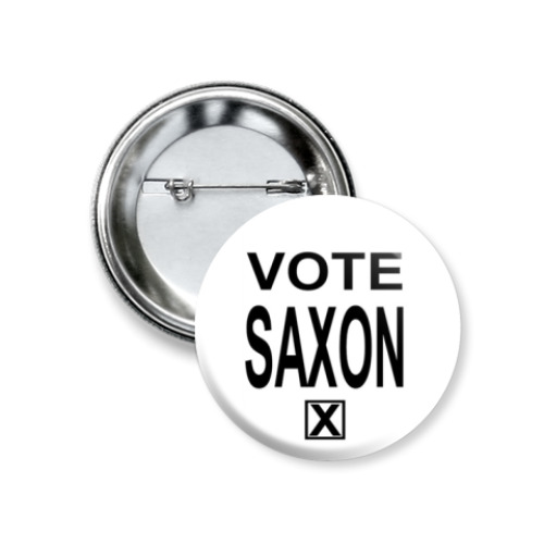 Значок 37мм Vote Saxon