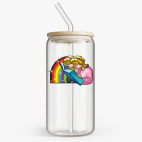 Банка с бамбуковой крышкой