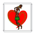 Магнит 6.5 x 6.5 см Шоколадная любовь