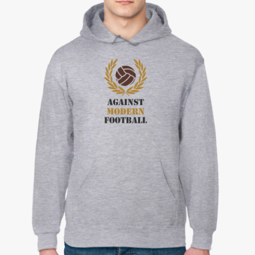 Толстовка худи с принтом Аgainst modern