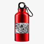 Металлическая бутылка 400 мл UV-DTF