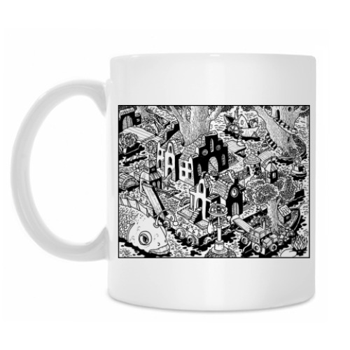 Кружка с принтом Город