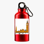 Металлическая бутылка 400 мл UV-DTF