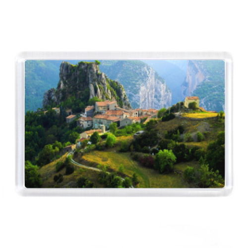 Магнит с принтом Альпы, Франция