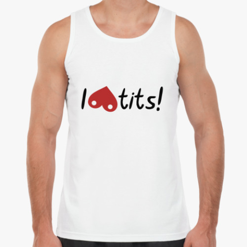 Майка с принтом  LoveTits!