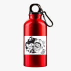 Металлическая бутылка 400 мл UV-DTF