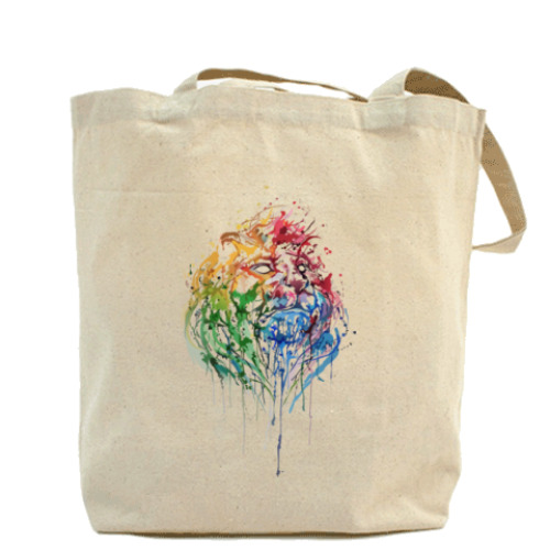 Сумка шоппер с принтом Лев