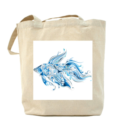 Сумка шоппер с принтом Рыбка