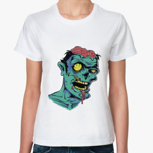 Классическая футболка Zombie / Zombie brains