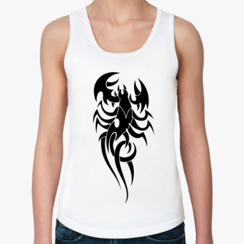 Женская майка с принтом  Скорпион