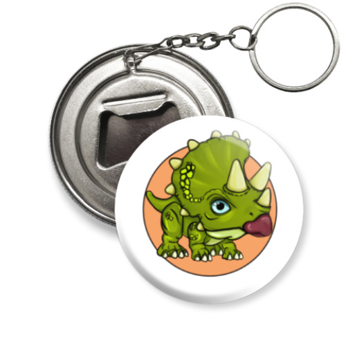 Брелок-открывашка с принтом Динозавр