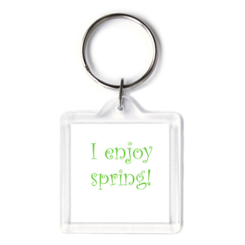 Брелок  'I enjoy spring'